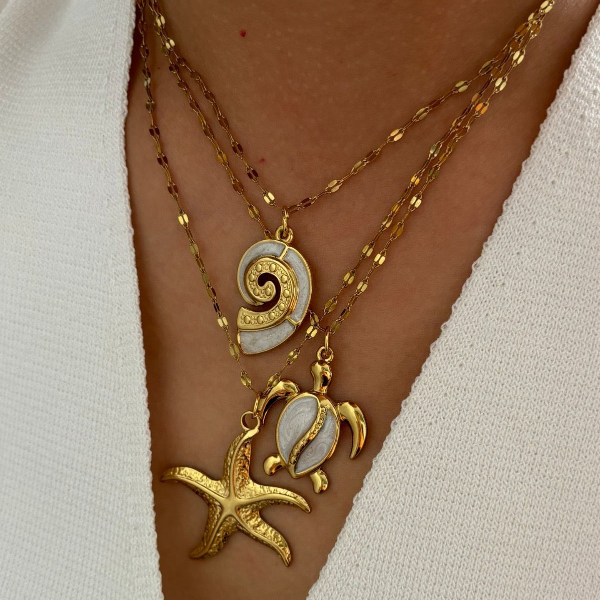 Beach Starfish Necklaces