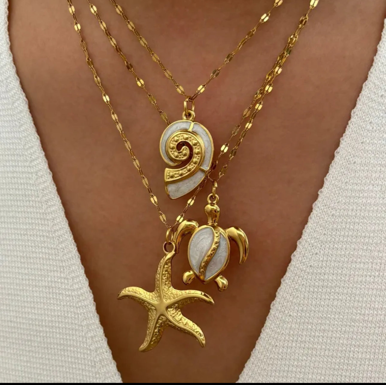 Beach Starfish Necklaces