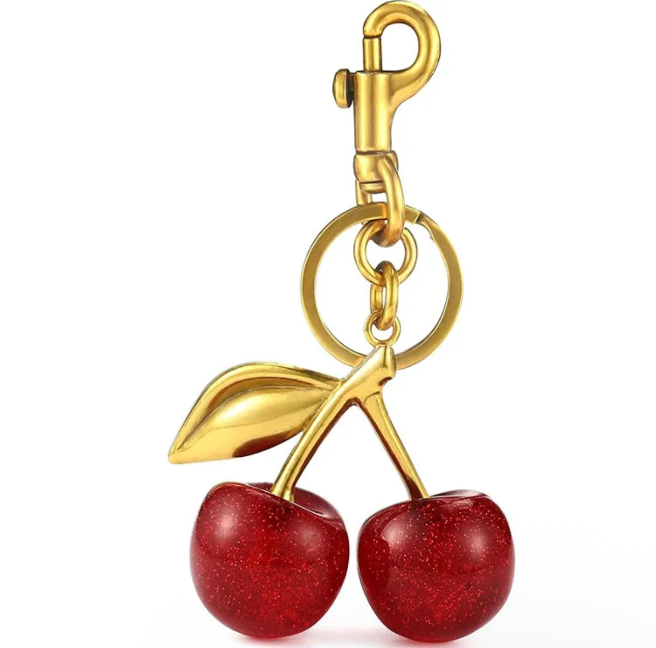 Cherry bag charm